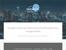 Tablet Screenshot of prioritytraveller.com